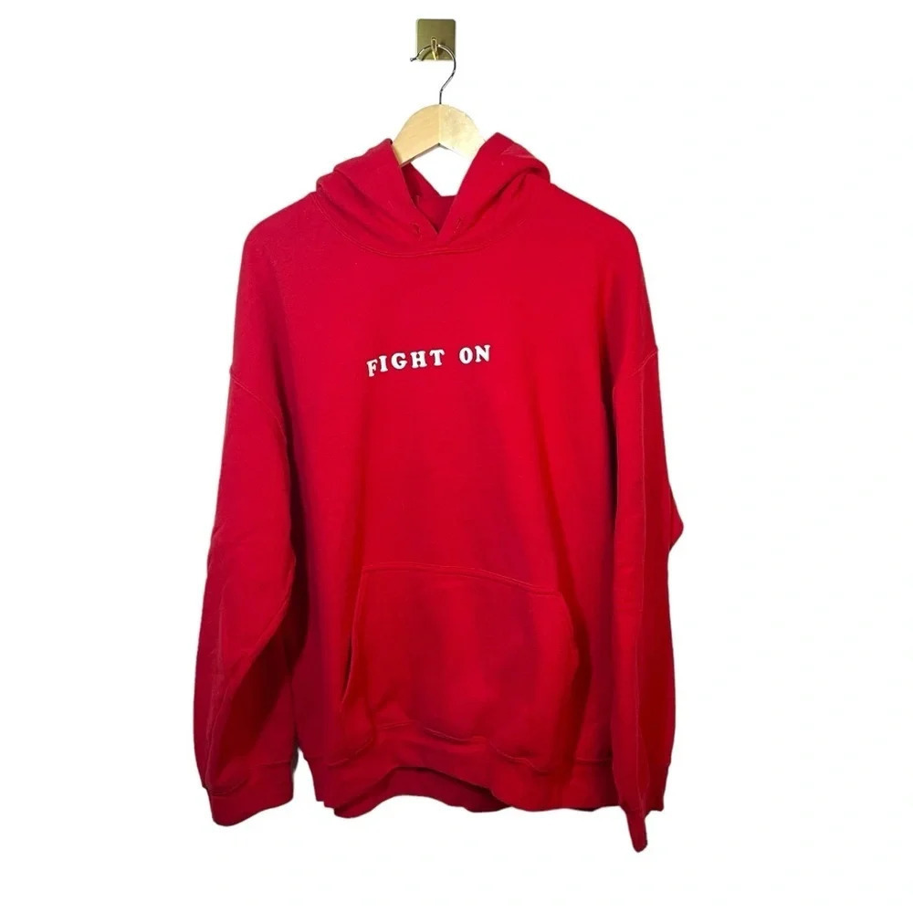 USC Trojans Fight On Hoodie Red Collegiate Sweatshirt XL